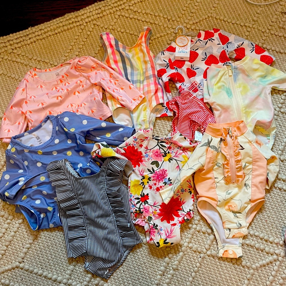 Baby girls swim 0-3